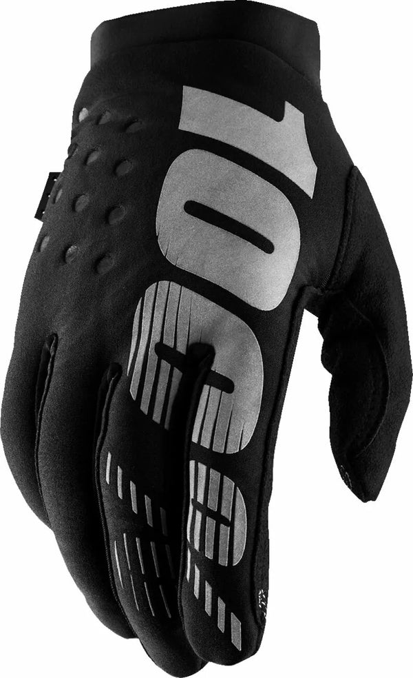 100% GLOVE WM Brisk BK/Gy XL 10005-00004