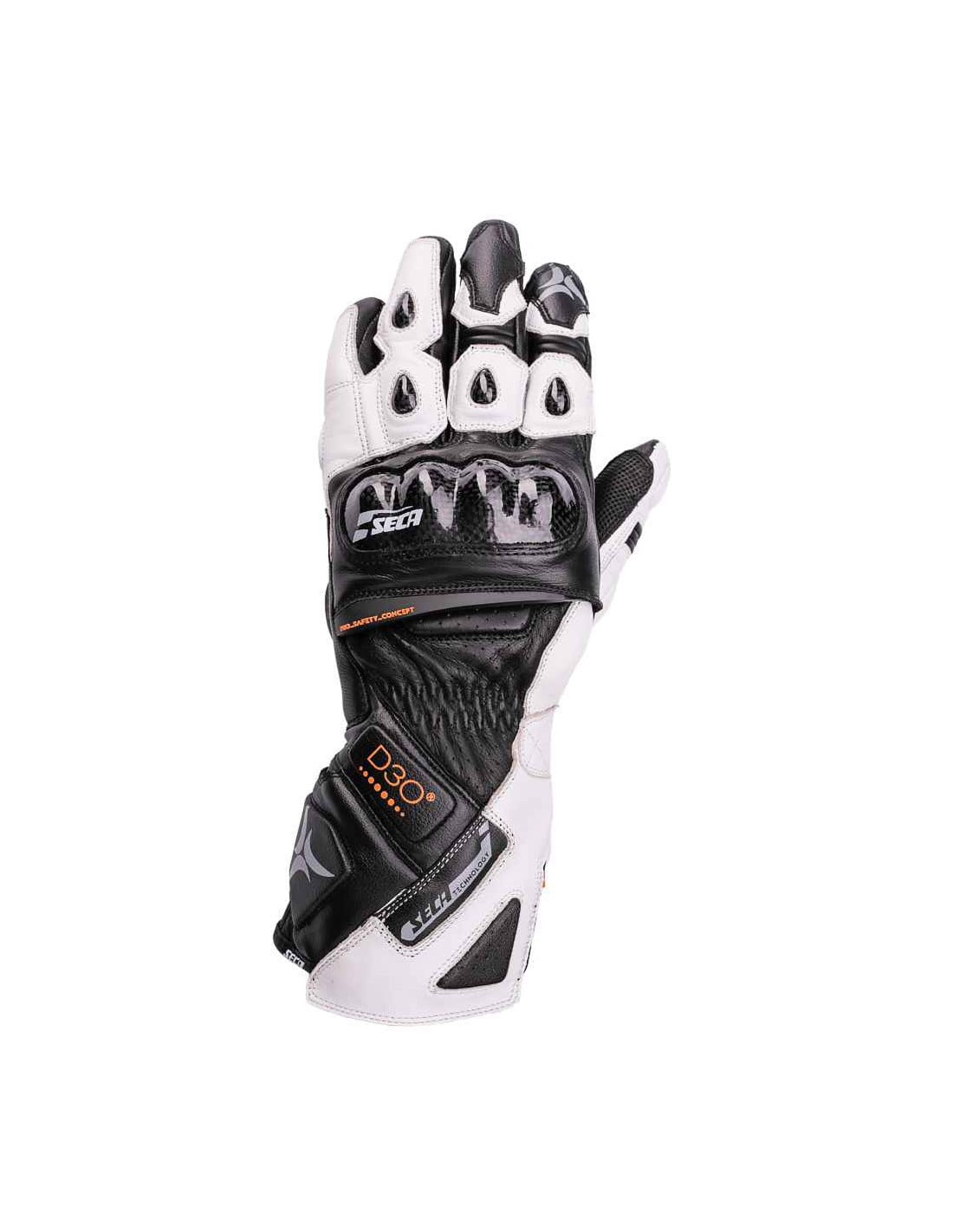 Seca Mc-Gloves Trackday Black / White