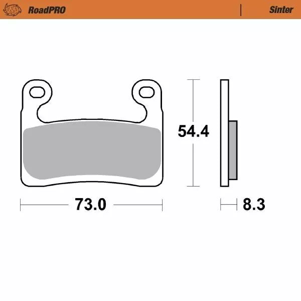 Moto-Master Brake Pad Sinter Front 413501
