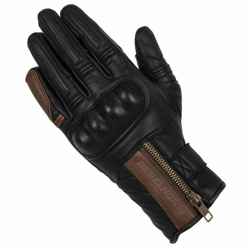 Rebelhorn Women Mc-Gloves Hunter Black / Brown