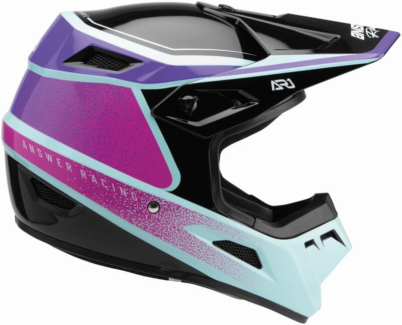 Answer Cross MC Helmet AR1 VIVD Black /Lila