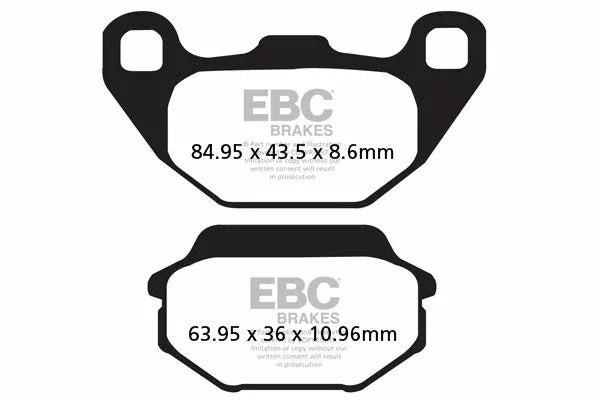 EBC Frein Pad Carbon Scooter SFAC305
