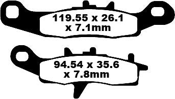 EBC Frein Pad Carbon TT Dirt FA258TT