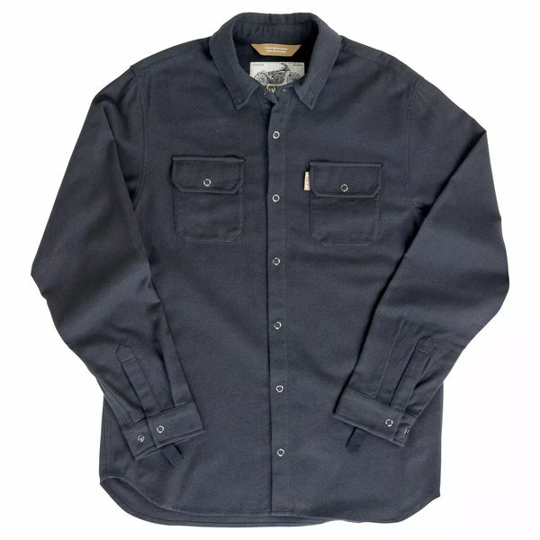 BILTWELL SHIRT FLANNEL HI TEST BLACK LG 8128-124-004