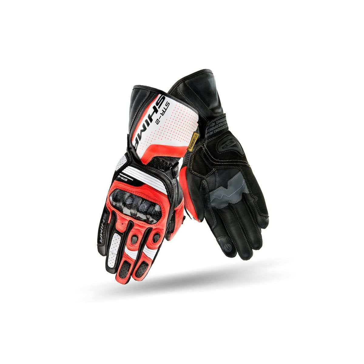 Gants SHIMA MC-SPORT STR-2 ROUGE / FLU