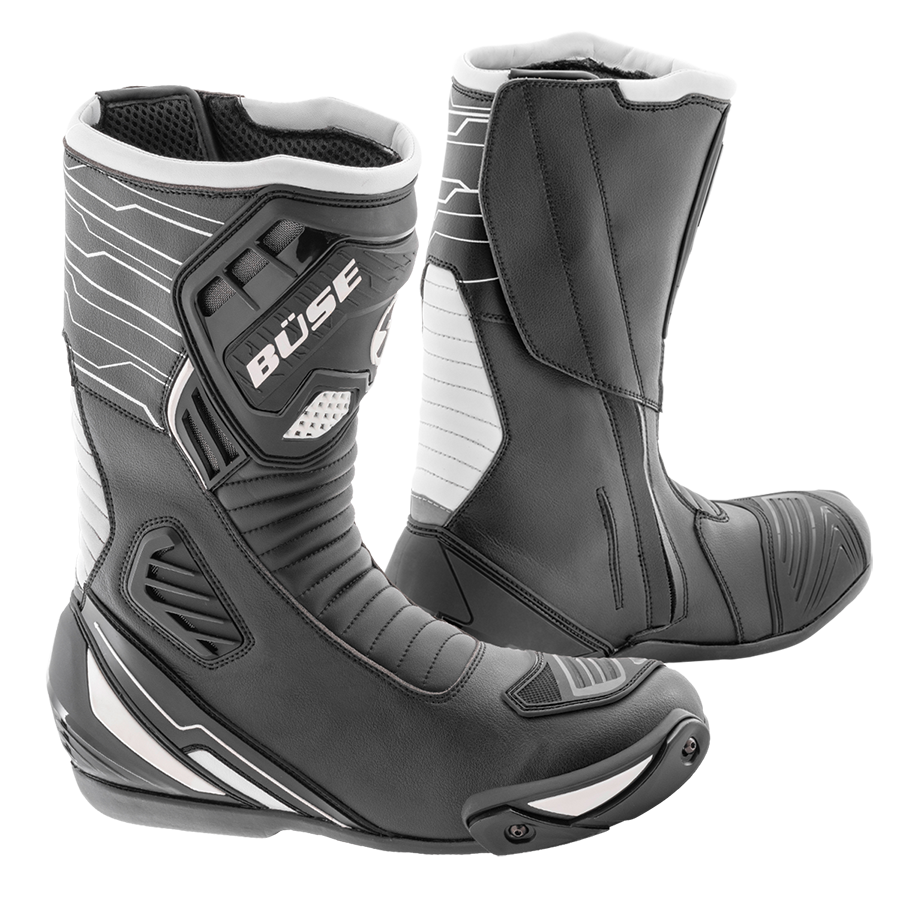 Büse Unisexe Sport MC Boots Evo Black / White