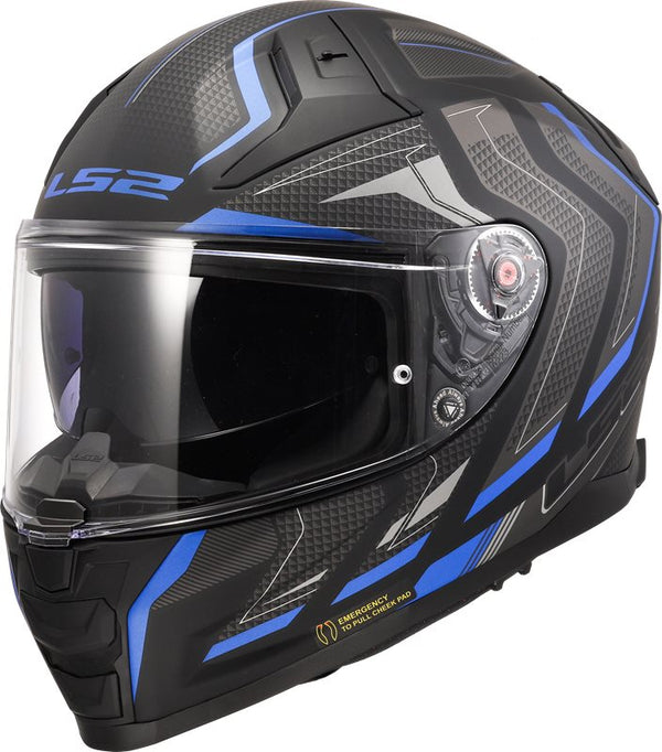 LS2 Integral MC Casque Vector II Alizer Matt Black / Blue