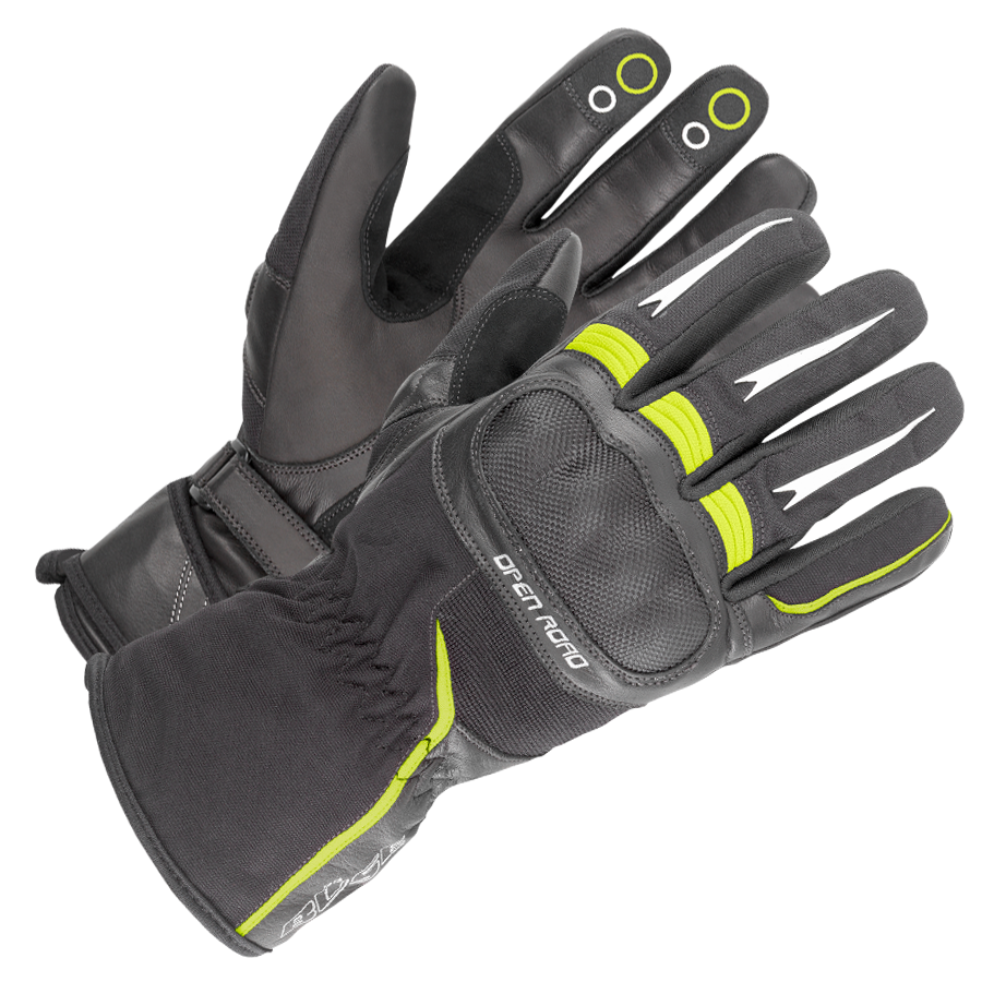 Büse MC Gants Open Road Touring Black / Flum