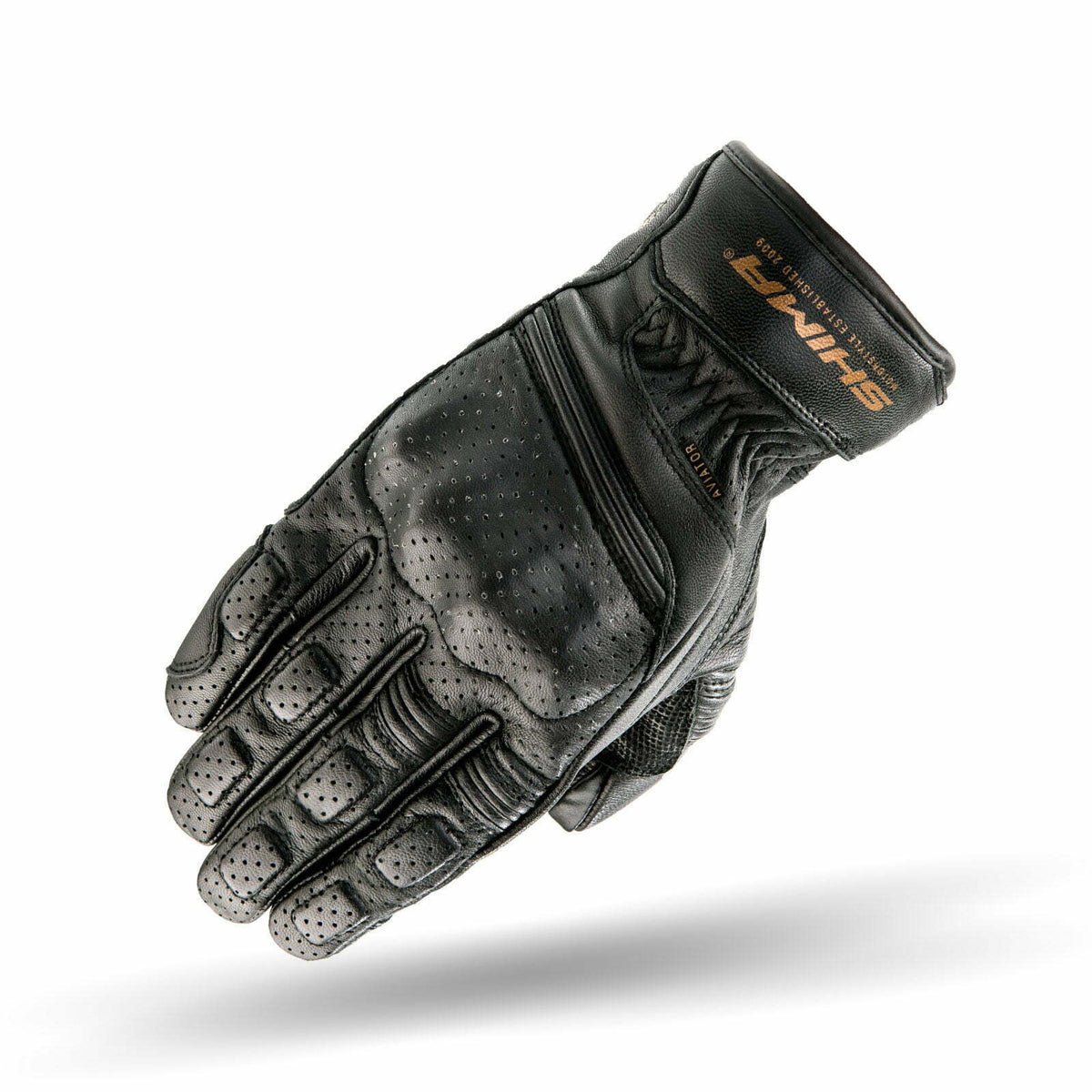 Shima mc gants aviateur noir