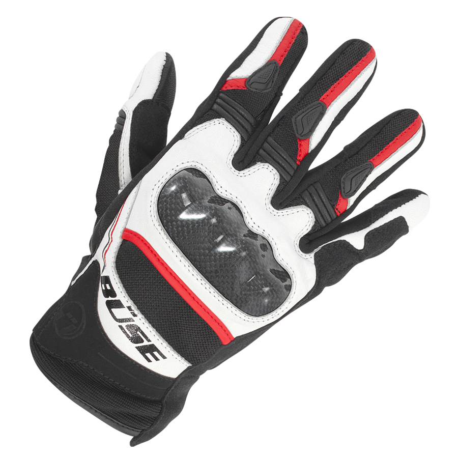 Büse MC-GLOVES Ride en toute sécurité noir / rouge