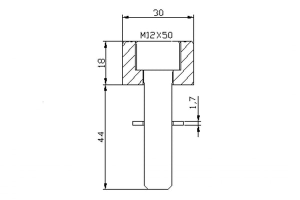 Adaptateur Broir arrière Hi-Tech IV R Nine T / S1000 R