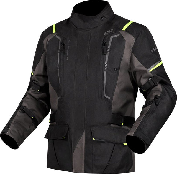 LS2 Textile MC Jacket Narvik Grey / Black / Flux
