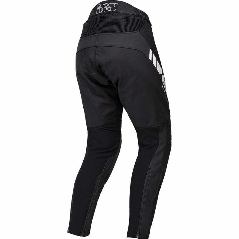 IXS MC Pantalon en cuir LD RS-500 1.0 noir / blanc