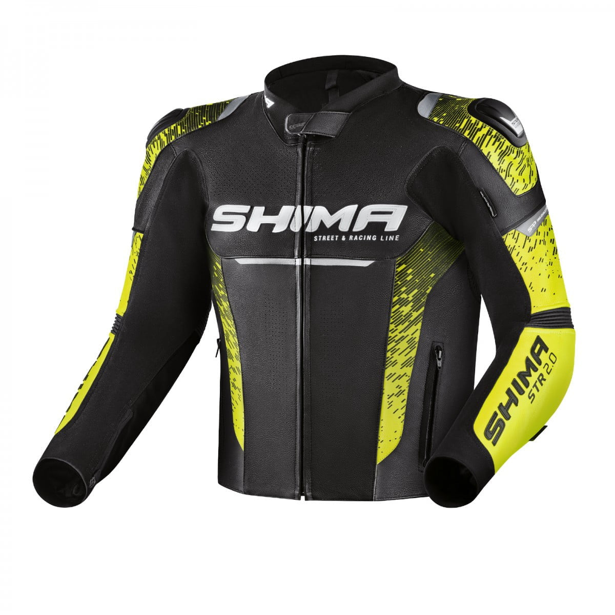 Veste Shima Mc-Lether Str 2.0 Black / Flux