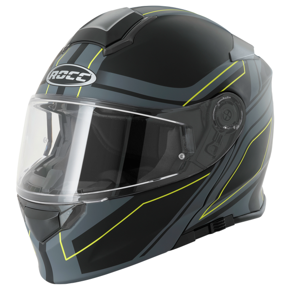 ROCC 831 Casque MC ouvert noir / grippe