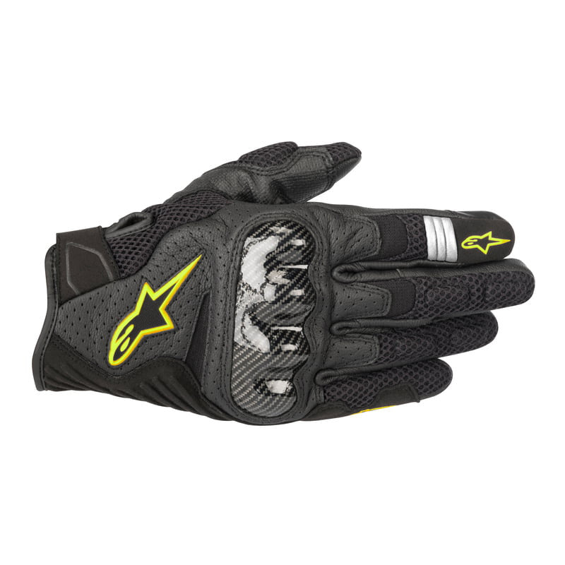 ALPINESTRES MC GLANTES SMX-1 AIR V2 NOIR / FLU