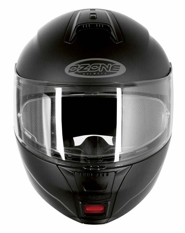 Ozone Casque MC Openable FP-01 Black Matt