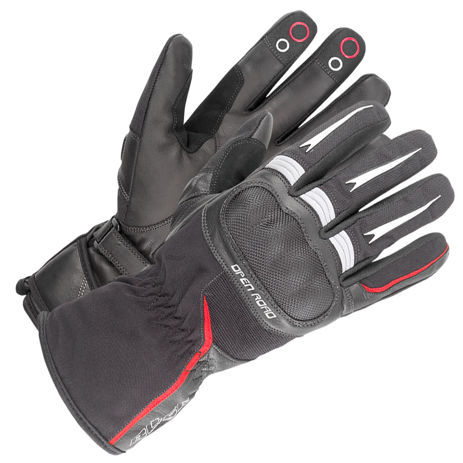 Büse MC Gants Open Road Touring Black / Red