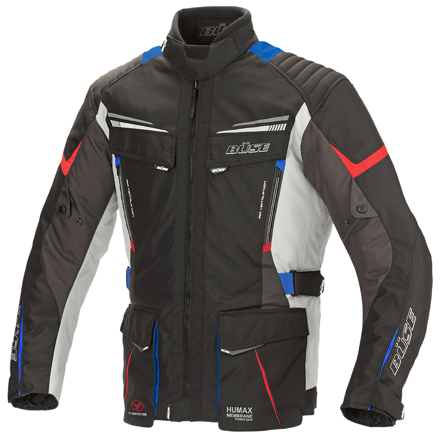 Büse Textile MC-Jacket Lago Pro Black / Gray