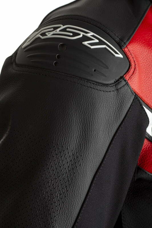 Rst mc-leather jacket axis black /red