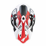 Casque d'ufo Cross MC intrépide rouge / blanc