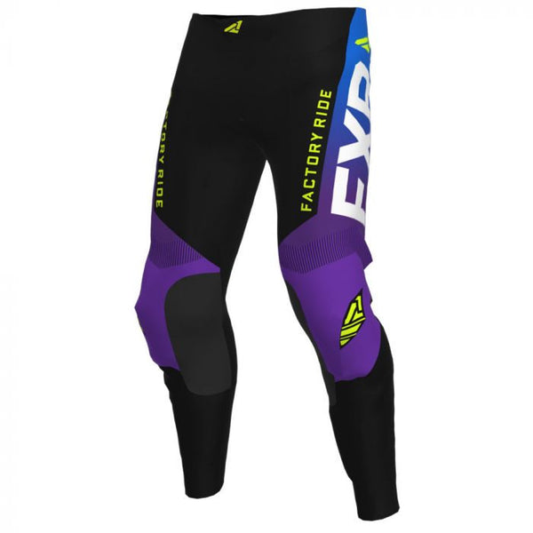 FXR Helium MX Cross Pants 20 Black / Purple / Blue Fade