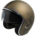 IXS77 2.5 Open MC Helm Matt Black / Gold