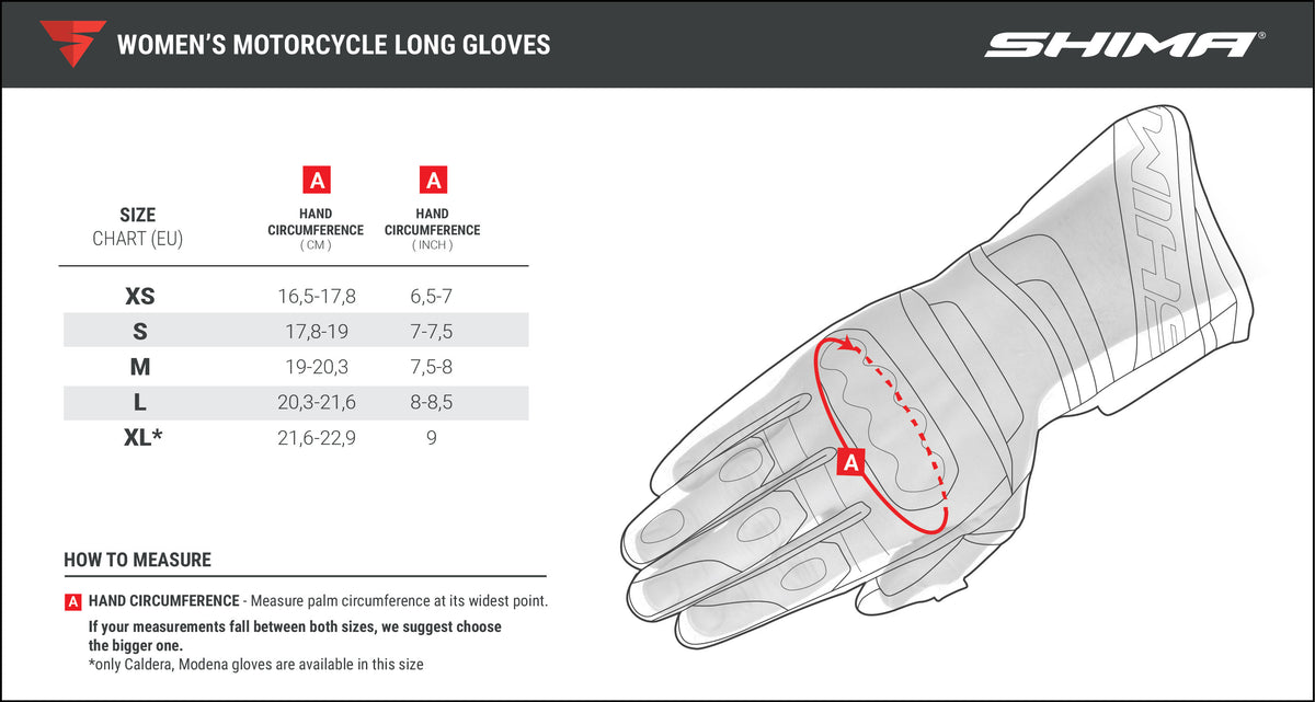 Shima lady mc-gloves modena white