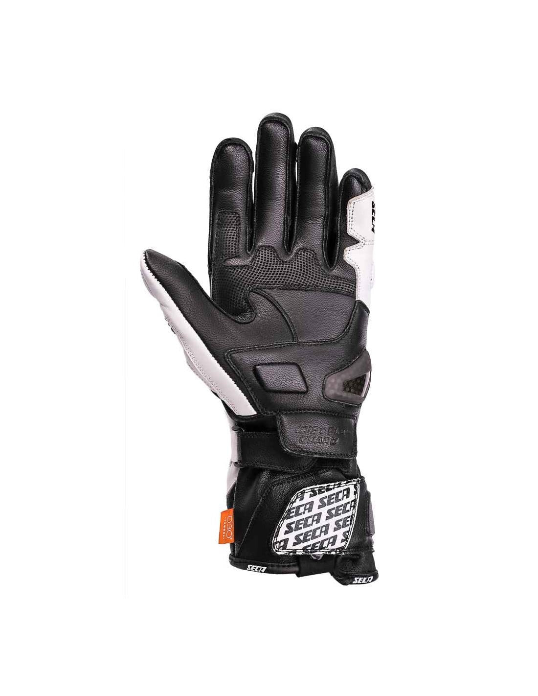 Seca Mc-Gloves Trackday Black / White