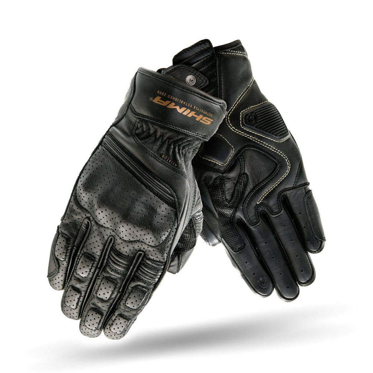 Shima mc gants aviateur noir