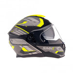 SMK Openable MC Helmet Gullwing Tekker Gray /Flu